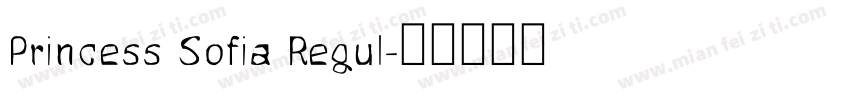 Princess Sofia Regul字体转换